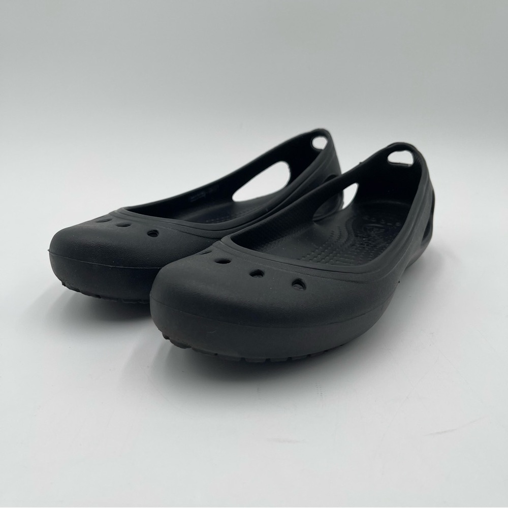 Crocs Women's Kadee Black Slip On Ballet Flats Black Size 6